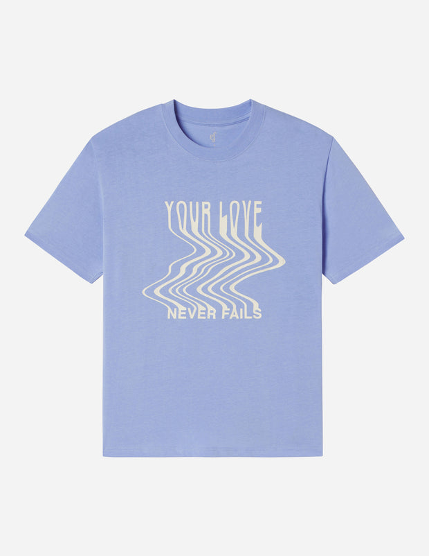 Love Never Fails Unisex Tee Christian T-Shirt