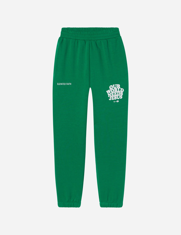 Our World Needs Jesus Unisex Sweatpant Christian Apparel