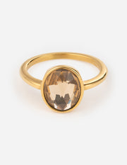 Topaz Gemstone Christian Ring