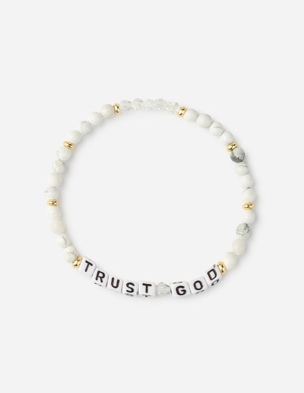 Trust God Christian Letter Bracelet