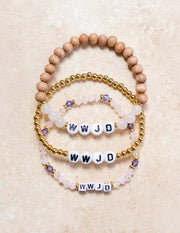 Elevated Faith WWJD Letter Bracelet Christian Letter Bracelet