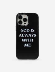 Elevated Faith Black God is Always With Me Phone Case Christian Phone Case