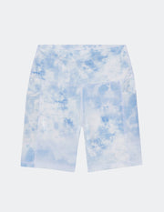 Elevated Faith Blue Tie-Dye Biker Short Christian Biker Short