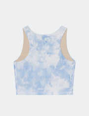 Elevated Faith Blue Tie-Dye Bra Tank Christian Sports Bra