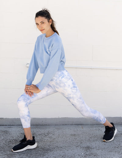 Elevated Faith Blue Tie-Dye Legging Christian Legging