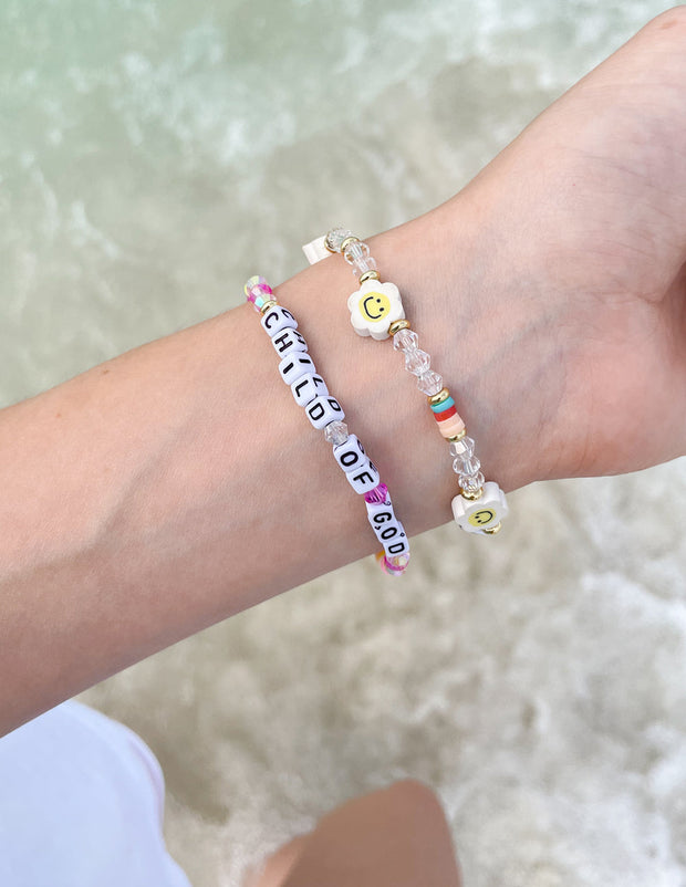 Elevated Faith Child of God Letter Bracelet Christian Letter Bracelet