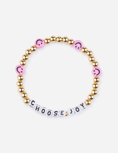 Elevated Faith Choose Joy Letter Bracelet Christian Letter Bracelet