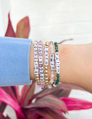 Elevated Faith Choose Joy Letter Bracelet Christian Letter Bracelet