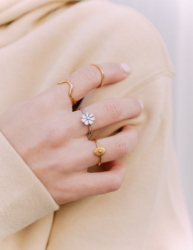 Elevated Faith Daisy Ring Christian Ring