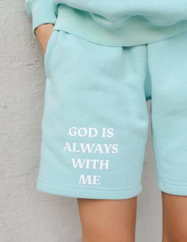 Elevated Faith God is Always With Me Unisex Short Christian Short