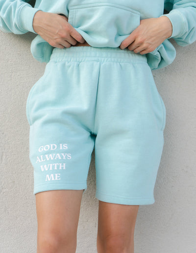 Elevated Faith God is Always With Me Unisex Short Christian Short