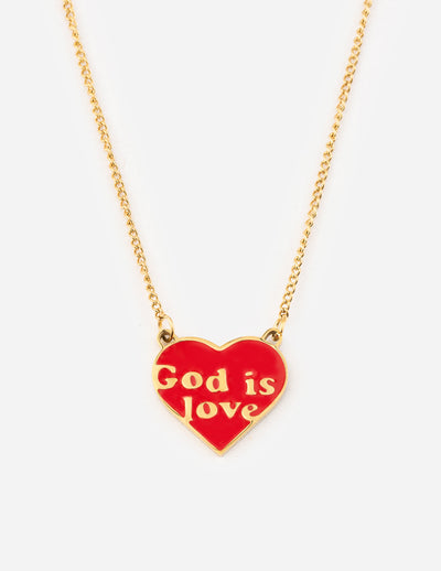 Elevated Faith God is Love Necklace Christian Necklace