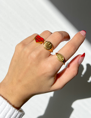 Elevated Faith Gold Choose Joy Ring Christian Ring