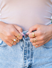 Elevated Faith Gold Dome Ring Christian Ring