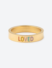 Elevated Faith Gold Loved Ring Christian Ring