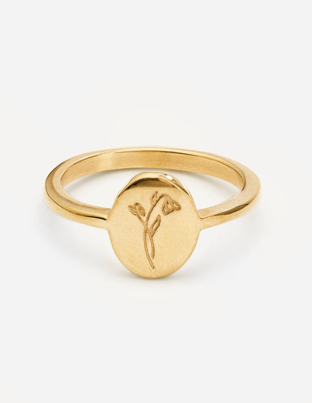 Elevated Faith Gold Wildflower Ring Christian Ring