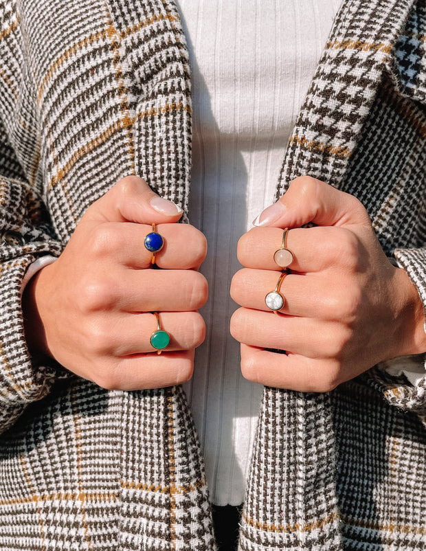 Elevated Faith Green Jade Ring Christian Ring