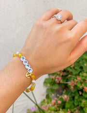 Elevated Faith Hope x Callie Shinoda Christian Letter Bracelet