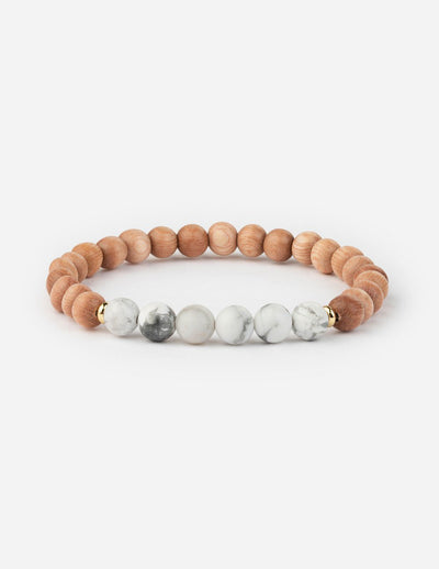 Elevated Faith Howlite Stacker Bracelet Christian Stone Bracelet