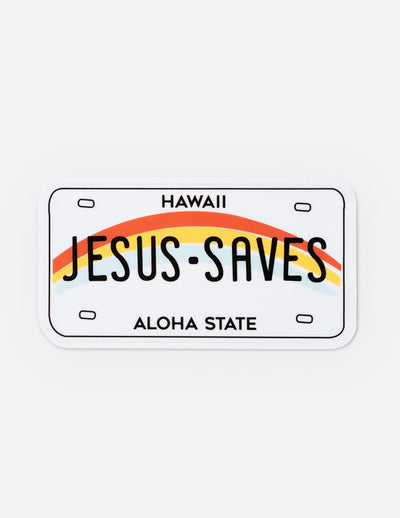 Elevated Faith Jesus Saves Sticker Christian Sticker