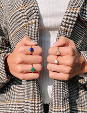 Elevated Faith Lapis Lazuli Ring Christian Ring