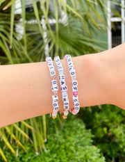 Elevated Faith Love Has Won Letter Bracelet Christian Letter Bracelet