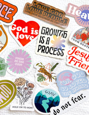 Elevated Faith Mystery Sticker 4-Pack Christian Sticker