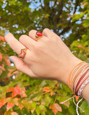 Elevated Faith Pink Enamel Butterfly Ring Christian Ring