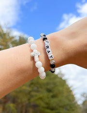 Elevated Faith Pray Letter Bracelet Christian Letter Bracelet