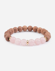 Elevated Faith Rose Quartz Bracelet Christian Stone Bracelet