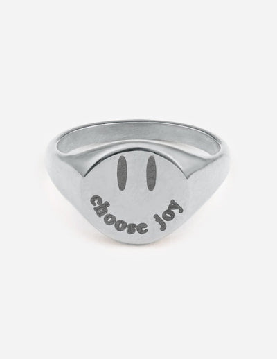 Elevated Faith Silver Choose Joy Ring Christian Ring