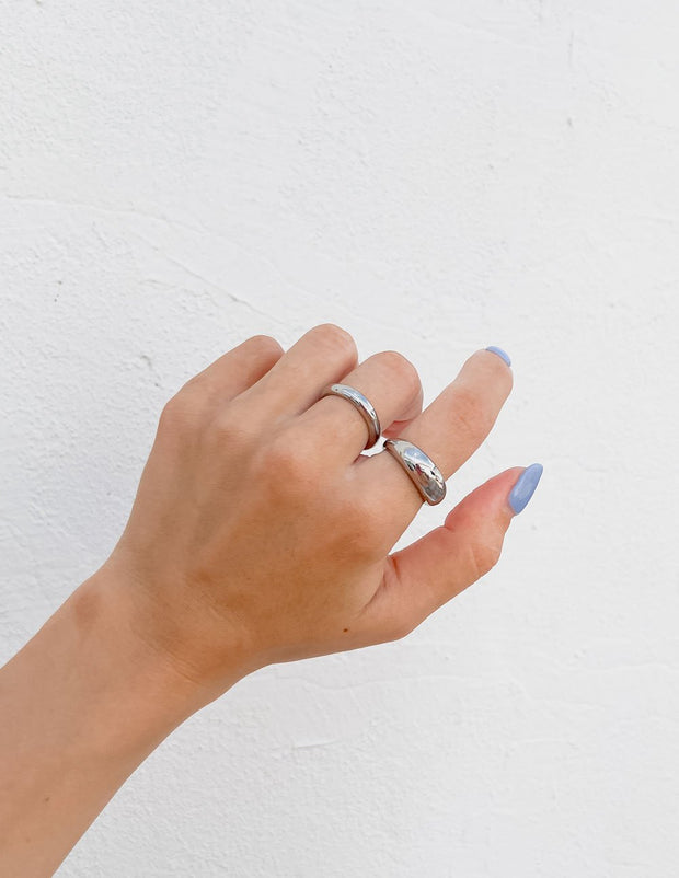 Elevated Faith Silver Dome Ring Christian Ring