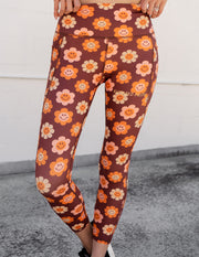 Elevated Faith Smiley Flower Legging Christian Legging