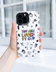 Elevated Faith White You Are Loved By God Phone Case Christian Phone Case