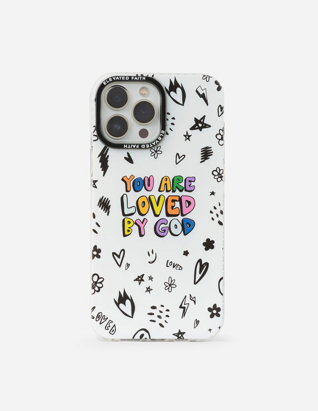 Elevated Faith White You Are Loved By God Phone Case Christian Phone Case