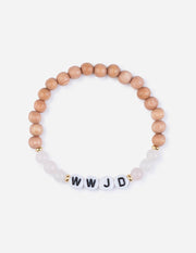 Elevated Faith WWJD Wooden Letter Bracelet Christian Letter Bracelet